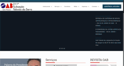 Desktop Screenshot of oabtaboao.com.br
